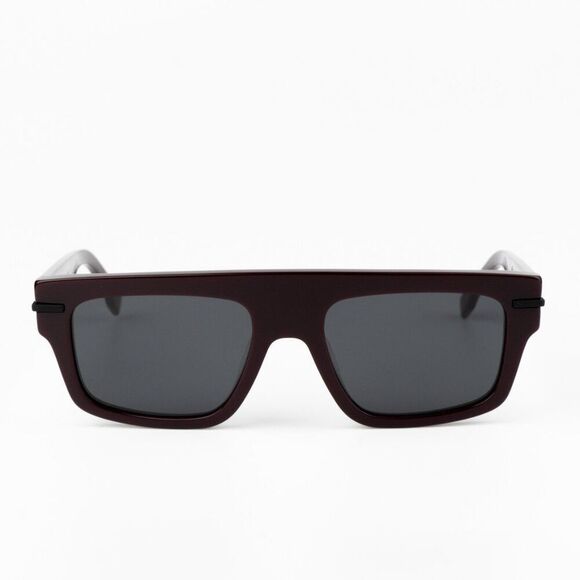NEW Fendi FE40091U FENDIGRAPHY 69A Bordeaux Grey Unisex Square Sunglasses - Picture 1 of 10